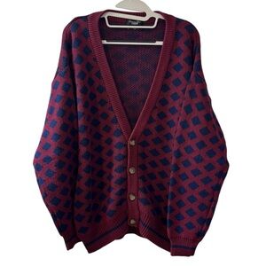Christian Monsieur Le Connaisseur Vintage 80s 100% Cotton knit cardigan sweater